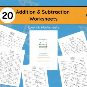 20 Addition and Subtraction Worksheets